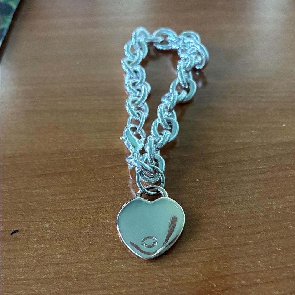 Silver Heart Charm Bracelet